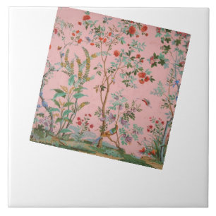 Pink Chinoiserie Fliese