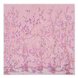 Pink Chinoiserie Fotodruck
