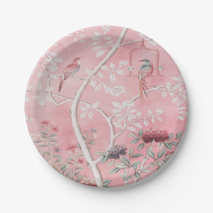 Pink Chinoiserie Pappteller