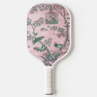 Pink Chinoiserie Pickleball Schläger