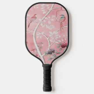 Pink Chinoiserie Pickleball Schläger