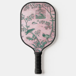 Pink Chinoiserie Pickleball Schläger