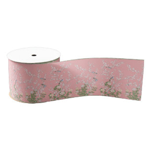 Pink Chinoiserie Ripsband