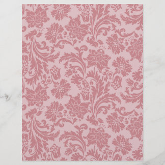 Pink Chintz Pattern Card Stock DIY Scrapbooking Flyer