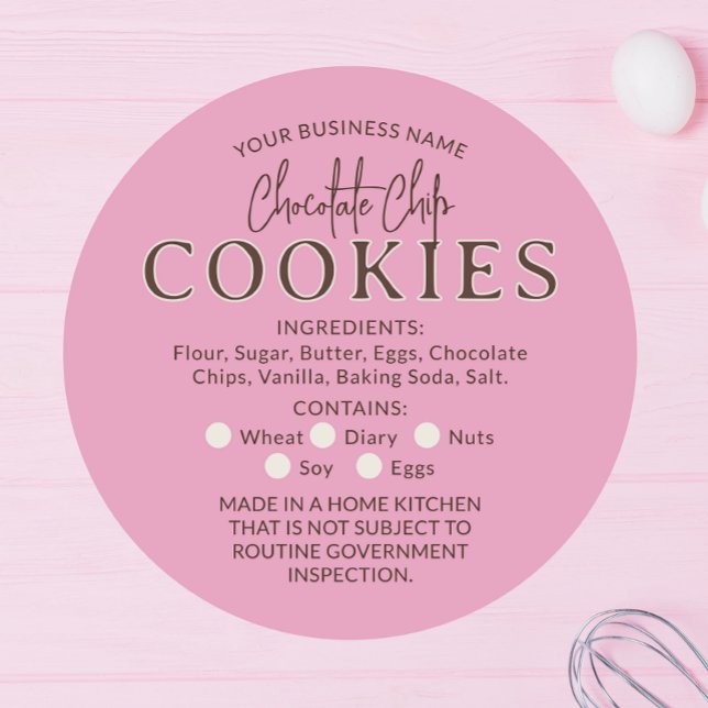 Pink Chocolate Chip Cookies Hütte Sticker (Von Creator hochgeladen)