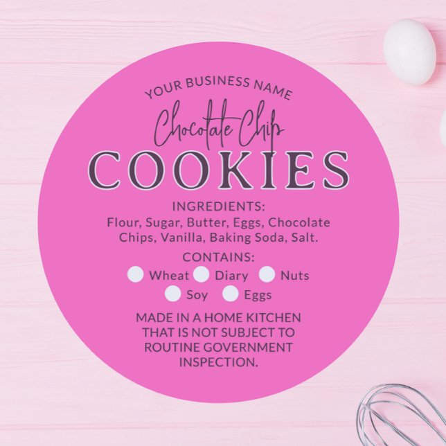 Pink Chocolate Chip Cookies Hütte Sticker (Von Creator hochgeladen)