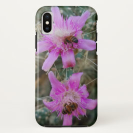 Pink Cholla Cactus Blume mit Honigbienen Case-Mate iPhone Hülle
