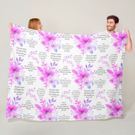 Pink Christlich PRAYER Fleecedecke