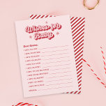 Pink Christmas Baby Dusche Wünsche für Baby Game Mitteilungskarte<br><div class="desc">Fügen Sie mit unserer Personalisierten Pink Christmas Baby Shower Wunsche für Baby Game Note Card eine festliche Touch zu Ihrer Feier hinzu. Dieses bezaubernde Baby-Duschspiel eignet sich perfekt für jede Weihnachtsdusche oder Babydusche. Entdecken Sie einzigartige Baby-Dusche-Spiel-Ideen, die sich als unvergessliche Keepsakes für Winterveranstaltungen verdoppeln. Ideal für den Winter Babydusche, die...</div>
