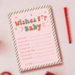 Pink Christmas Baby Dusche Wünsche für Babykarte Einladung<br><div class="desc">Sie suchen Ideen für Babydusche? Dieses Personalisierte Pink Christmas Baby Shower Game Wünsche für die Baby Card ist die perfekte Wahl! Fügen Sie Ihrem santa Baby Dusche Thema eine festliche Touch mit diesem bezaubernden Spiel hinzu. Ideal für eine Weihnachtsdusche, ist es eine der besten Weihnachtsthemen, um den Gästen Unterhaltung behalten....</div>