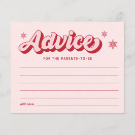 Pink Christmas Baby Showcard