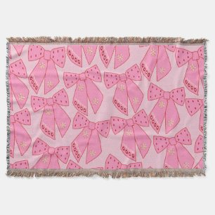 Pink Christmas Bows Decke