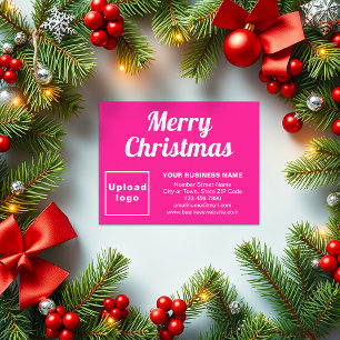 Pink Christmas Business Kleine Wohnung Feiertagskarte