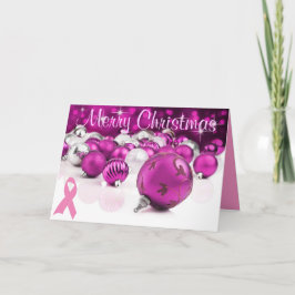 Pink Christmas Card Feiertagskarte