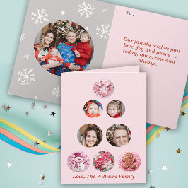 Pink Christmas Custom Fotos Karte