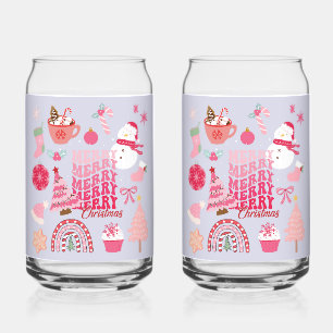 Pink Christmas Dosenglas