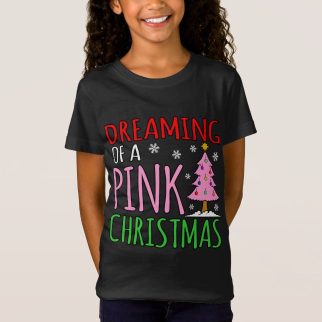 Pink Christmas Funny Merry Santa Elf Gnomes Holida T-Shirt (Vorderseite)