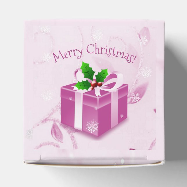 Pink Christmas Geschenk Gefallen Box Geschenkschachtel (Oben)