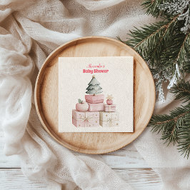 Pink Christmas Geschenke Baby Dusche Serviette