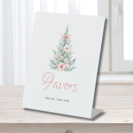 Pink Christmas Girl Baby Dusche Gefallen Sockelschild