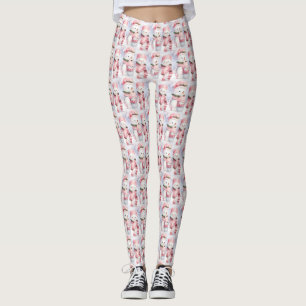 Pink Christmas Leggings