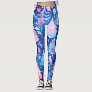 Pink Christmas Leggings