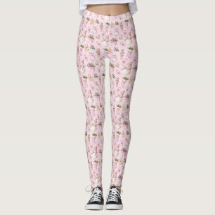 Pink Christmas Leggings