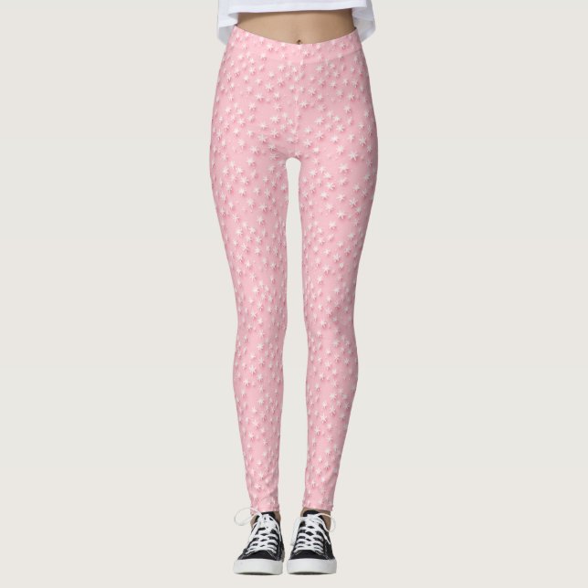 Pink Christmas Leggings (Vorderseite)