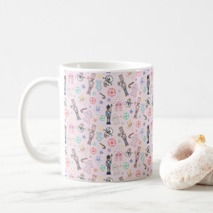 Pink Christmas Nutcracker, Gingerbrot & Snowmen Kaffeetasse