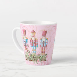 Pink Christmas Nutcracker Latte Tasse