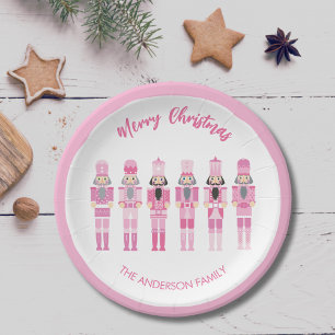 PINK CHRISTMAS NUTCRACKERS PAPPTELLER