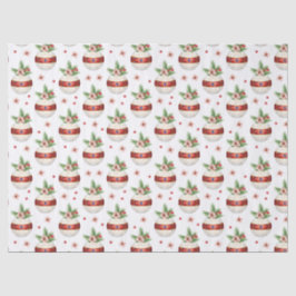 Pink Christmas Ornament Seidenpapier