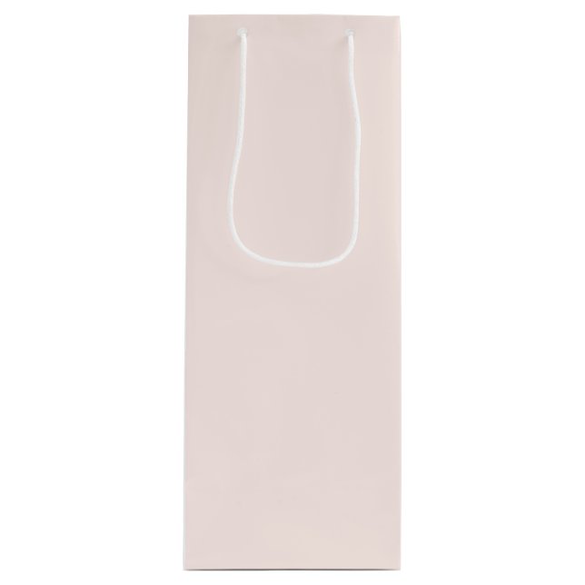 Pink Christmas Solid Color Geschenktüte Für Weinflaschen (Vorderseite)