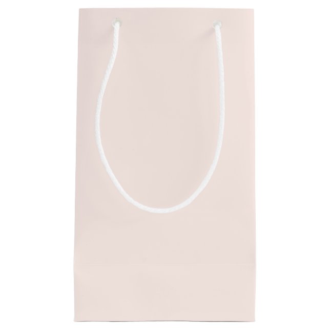 Pink Christmas Solid Color Kleine Geschenktüte (Vorderseite)