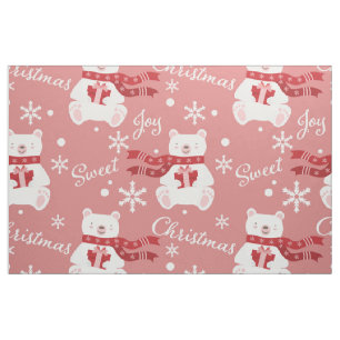 Pink Christmas Stoff