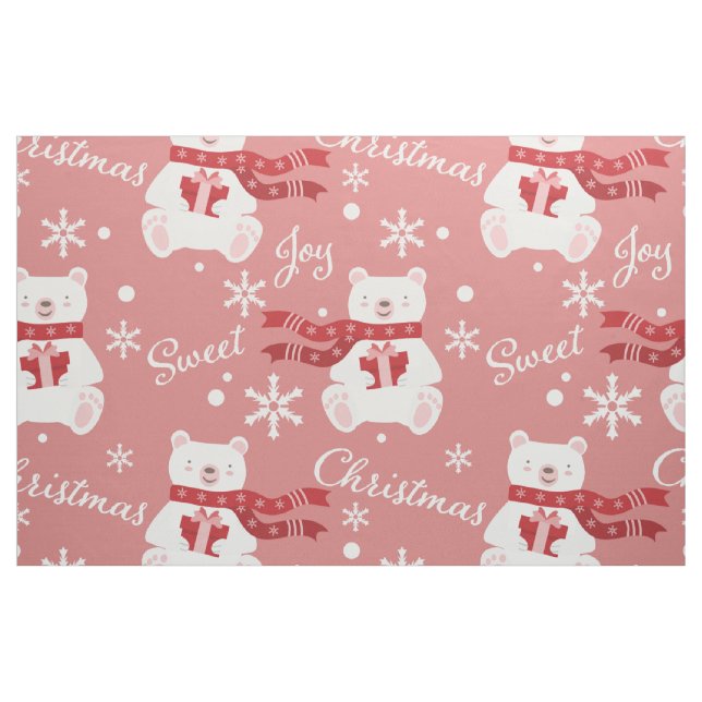 Pink Christmas Stoff (Yard (91,4 cm))