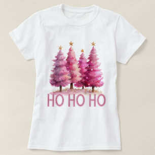Pink Christmas tree HOHOHO T-Shirt