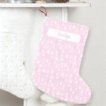 Pink Christmas Trees Muster Name