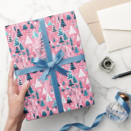 Pink Christmases Geschenkpapier