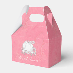 Pink Cinderella Carriage Gastgeschenk Boxen Geschenkschachtel
