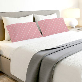 Pink Circles Pattern Pair Of Pillowcases Kissenbezug