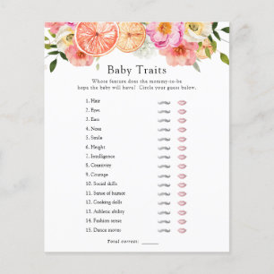 Pink Citrus Blume Baby Tracks Duschenspiel