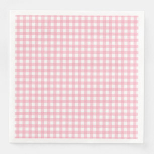 Pink Classic Buffalo Kariertes Muster Napkins Serviette