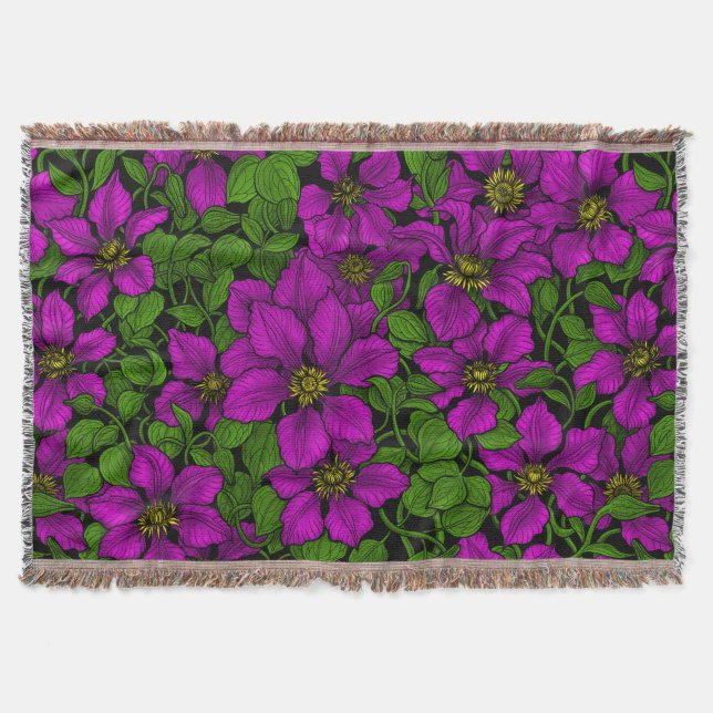 Pink Clematis Decke (Vorderseite)