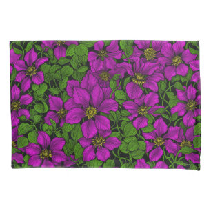 Pink Clematis Kissenbezug