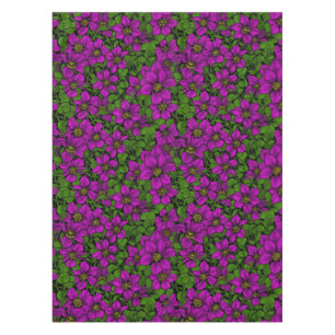 Pink Clematis Tischdecke