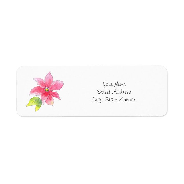 "Pink Clematis" Wasserfarbe und Pen (Vorne)