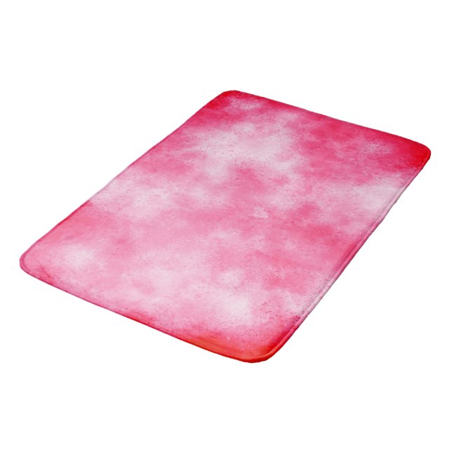 Pink Cloud Effect Bath Mat Badematte (Schrägansicht)