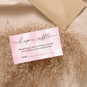 Pink Cloud Nine Baby Shooting Card Begleitkarte