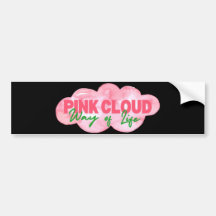 Pink Cloud Way of Life Autoaufkleber Sober Life